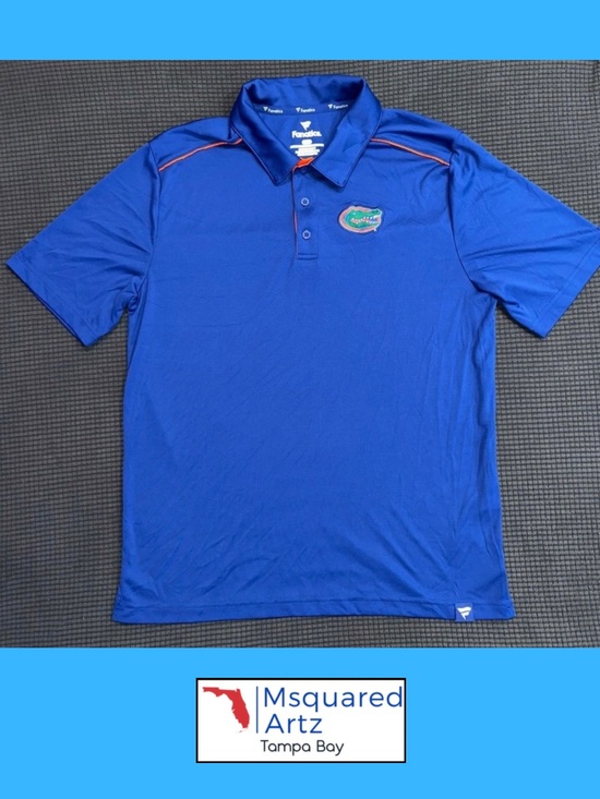 Fanatics Other - Fanatics Florida Gators Dri-Fit Polo Shirt Mens Large Blue NCAA Football Golf